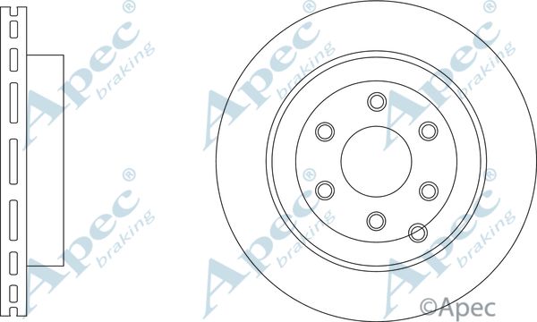 APEC BRAKING Тормозной диск DSK3423